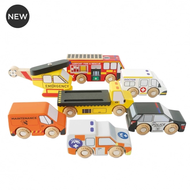 Le Toy Van Rescue Vehicle and Helicopter Set