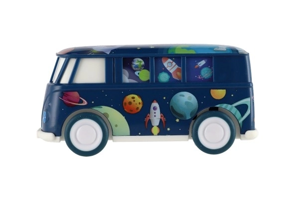 colorful space bus with friction mechanism