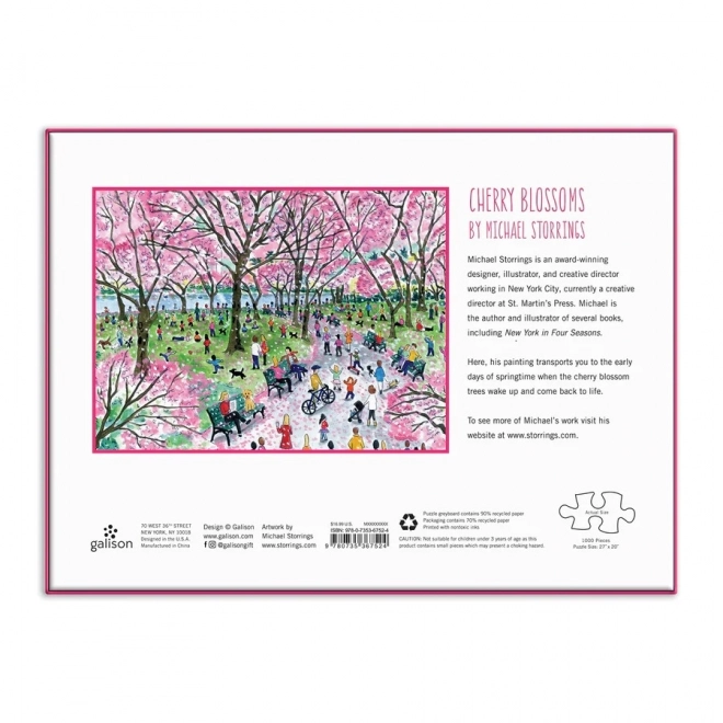 Galison Cherry Blossom Puzzle 1000 Pieces