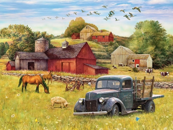 Cobble Hill Summer Afternoon on the Farm XL Jigsaw Puzzle