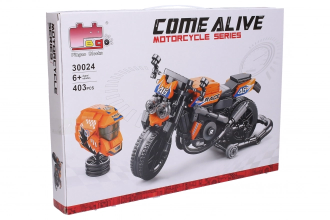 Motorcycle Building Kit with Helmet