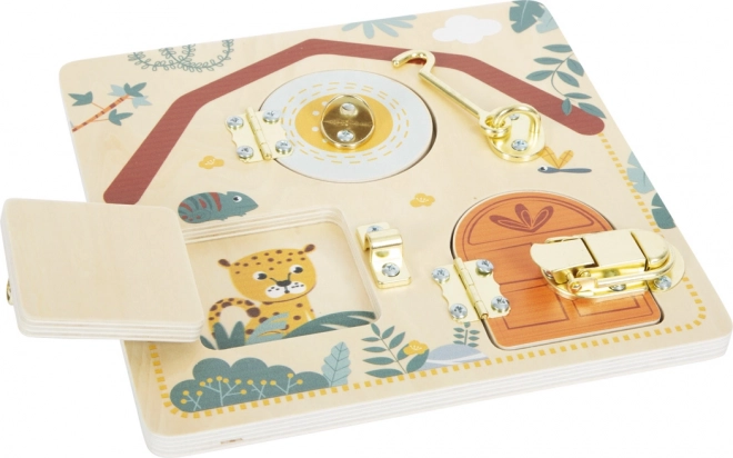 Safari Lock and Latch Activity Board