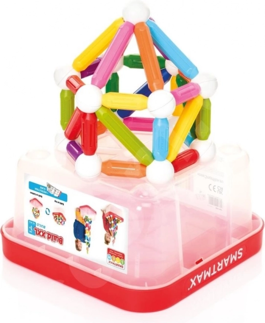 SmartMax Magnetic Construction Set - Large Container with 70 Pieces