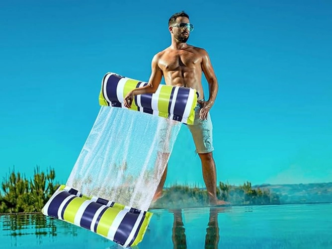 Inflatable Green Pool Hammock Mattress