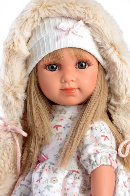 Llorens Elena Realistic Doll with Soft Cloth Body - 35 cm