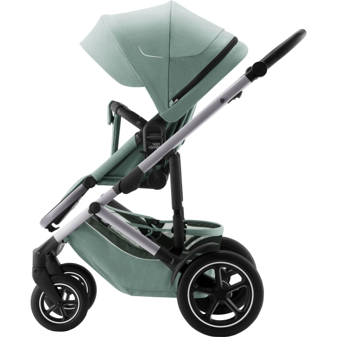 Stroller Set Smile 5Z with Carrycot and Baby Car Seat Jade Green