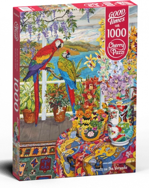 Cherry Pazzi Puzzle Parrots on the Veranda 1000 Pieces