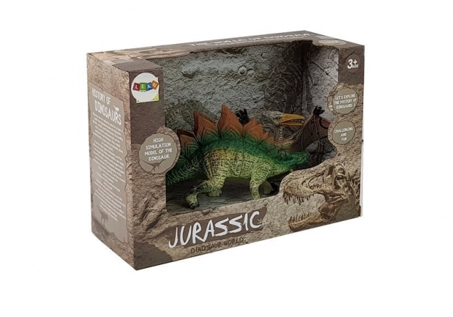 Dinosaur Figurine Set: Stegosaurus and Pteranodon