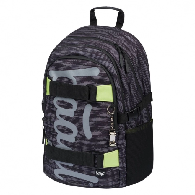 BAAGL Schulrucksack Skate Grau