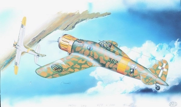 Model Plane Macchi M.C. 200 Saetta