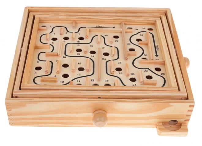 Wooden Dexterity Maze Game