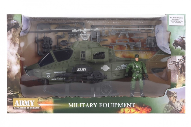 Military Helicopter Toy Set