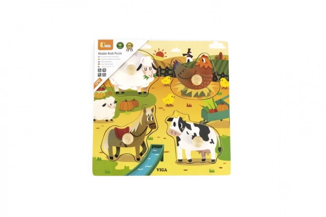 Wooden Puzzle Farm