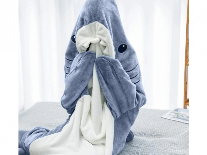 Shark Blanket Pajama Costume Fleece Hoodie