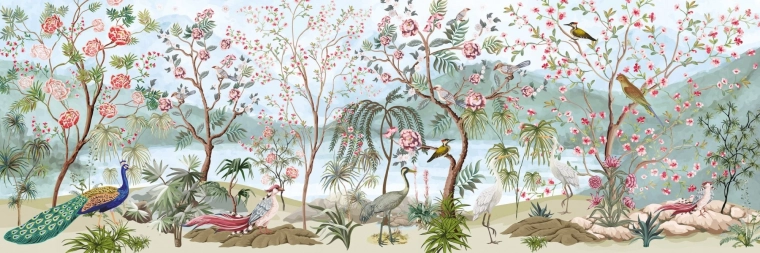 Interdruk panoramische puzzel Geheime Tuin Vogelwereld 1000 stukjes