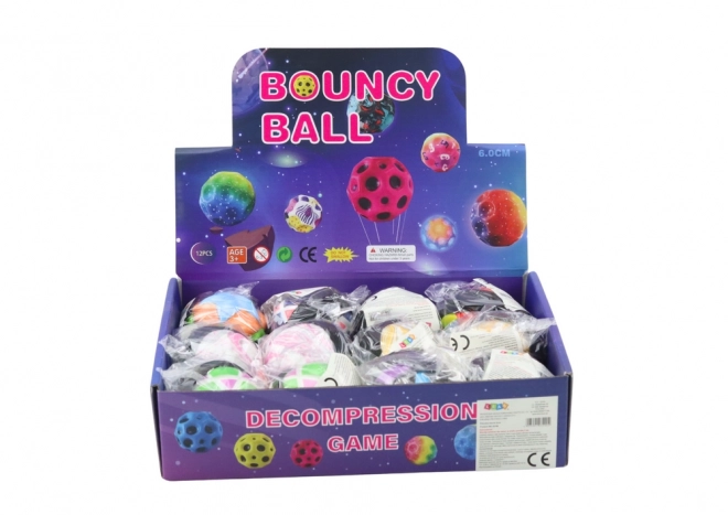 Colorful Bouncing Ball with Strap 6cm