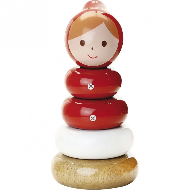 Red Riding Hood Wooden Stacking Tower by Vilac