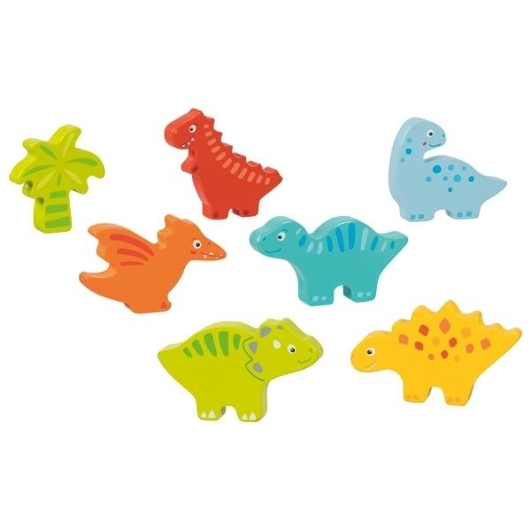 Dinosaur Wooden Puzzle and Figures Set