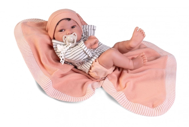 Realistic Baby Doll with Full Vinyl Body - 42 cm