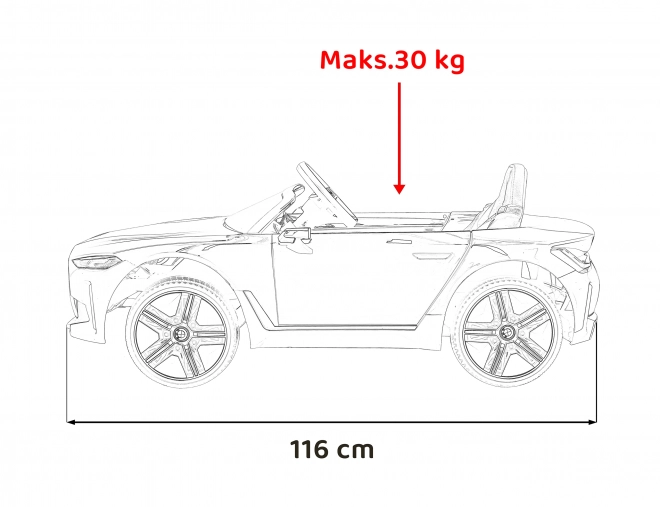 Mașină electrică BMW i4 – Bílé
