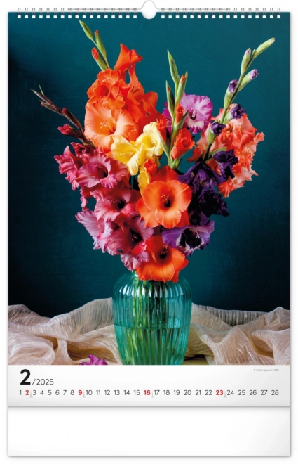 Wall Calendar Bouquet 2025