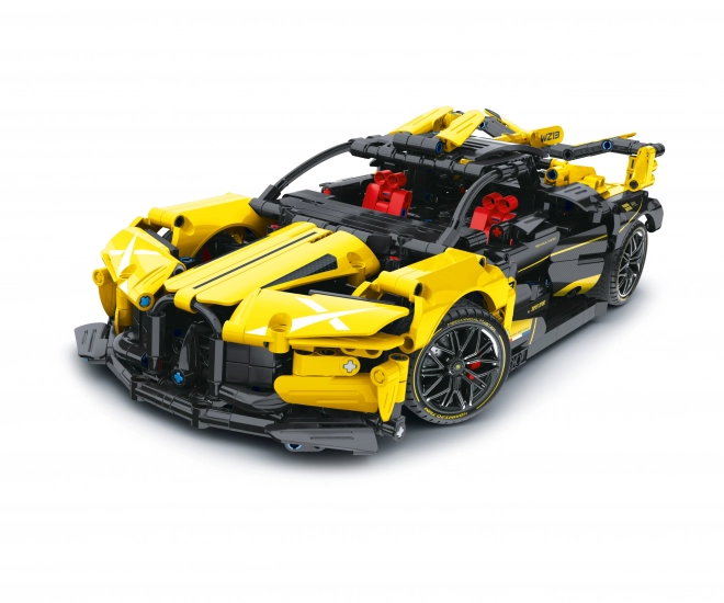 Sporty Yellow Car Building Set