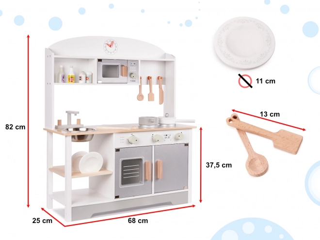 Children's Wooden Kitchen with Accessories