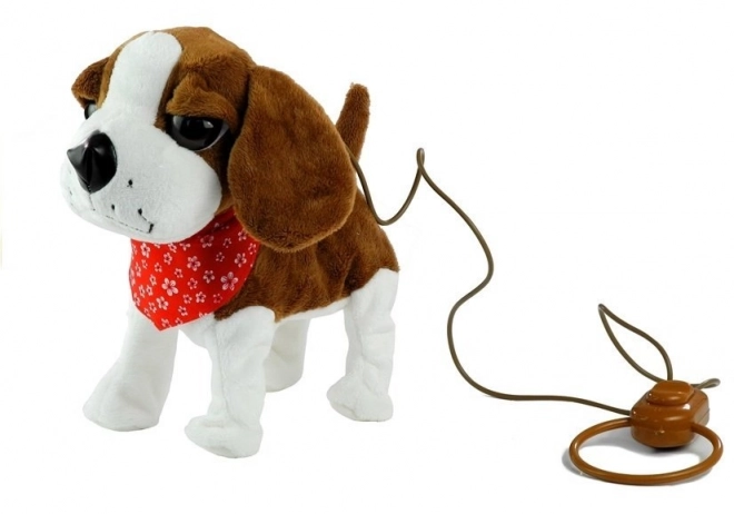 Interactive Singing Puppy on a Leash