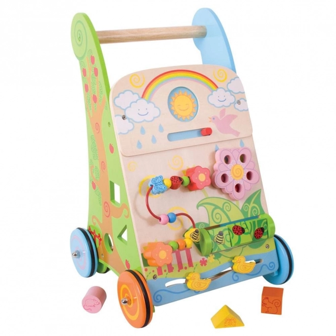 Bigjigs Baby Wooden Garden Activity Walker