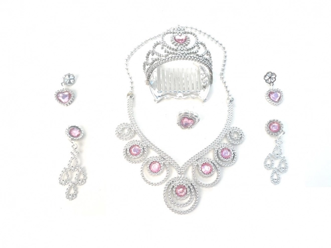 Princess Crown, Earrings, and Necklace Set