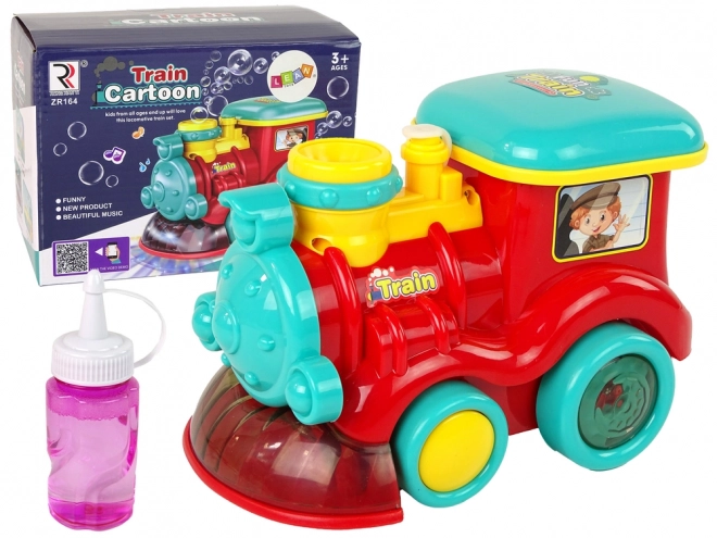 Children's Bubble Locomotive Toy with Sound and Light