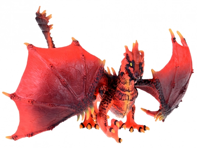 Majestic Red Dragon Figure