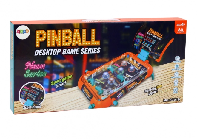 Arcade Pinball Game with LED Lights and Sound