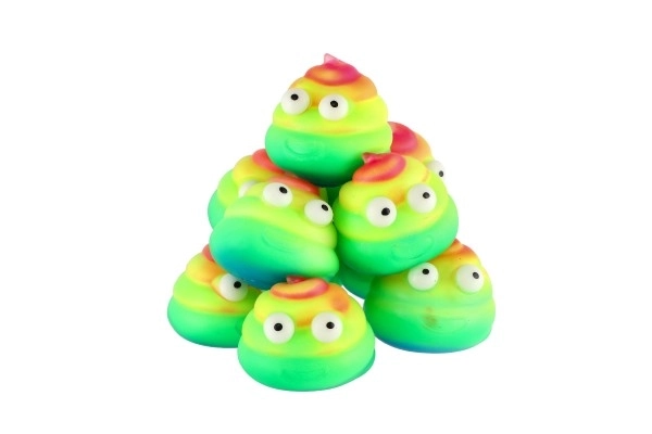 Rainbow Poop Stress Ball Squishy Slime