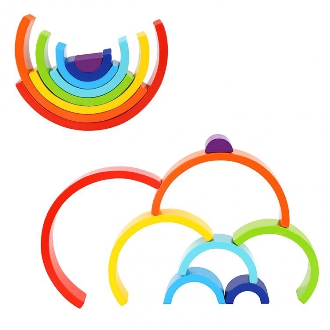Giocattolo in legno arcobaleno Montessori TOOKY TOY