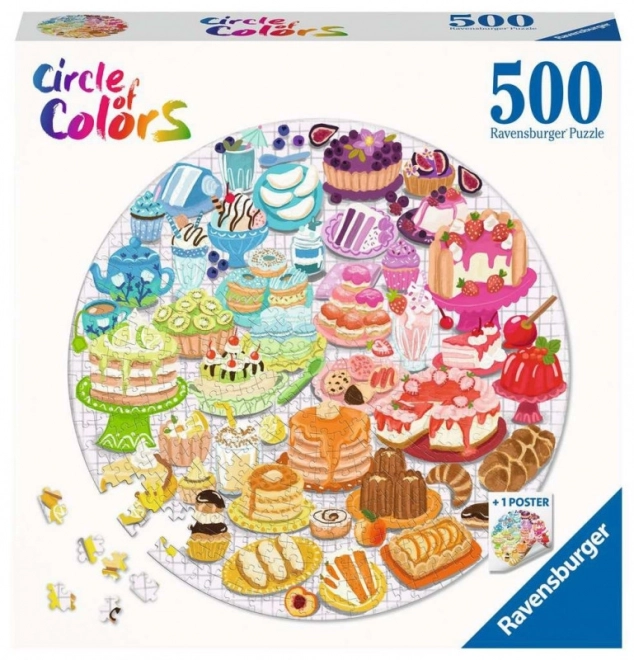 Circle of Colors Jigsaw Puzzle - Colorful Desserts 500 Pieces