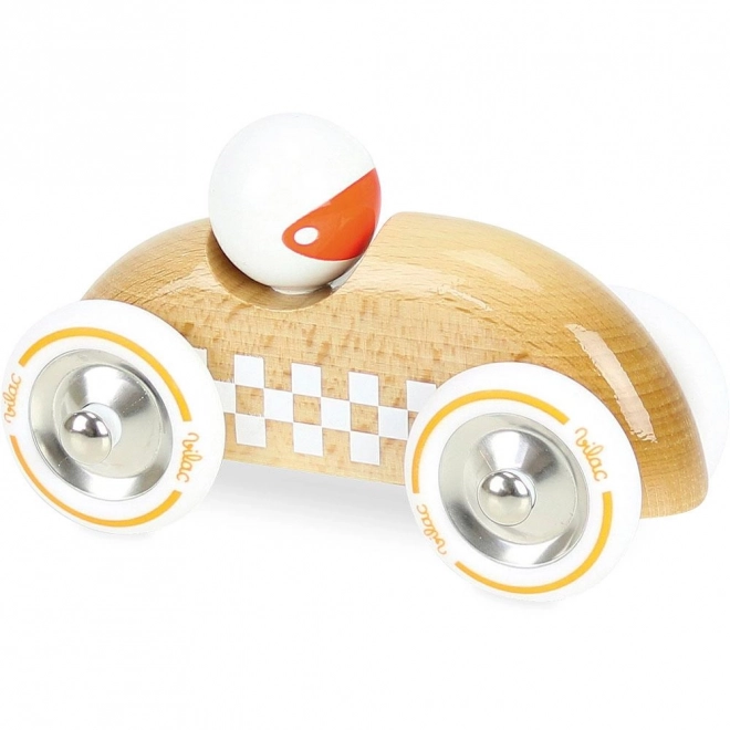 Vilac Wooden Race Car GM Rally Natural Color