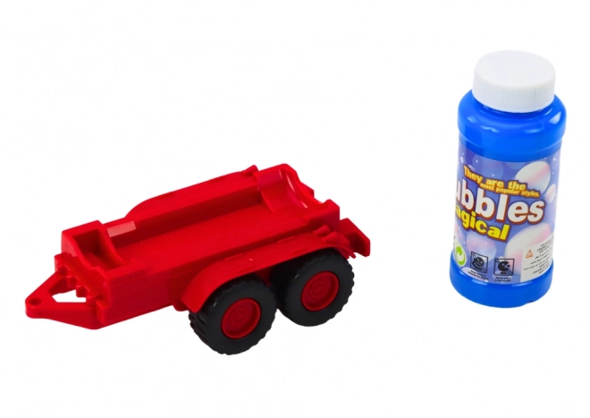 Bubble Blowing Tractor with Trailer and Obstacle Sensor