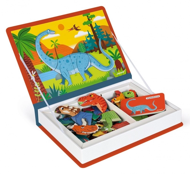 Magnetic Book Dinosaurs By Janod