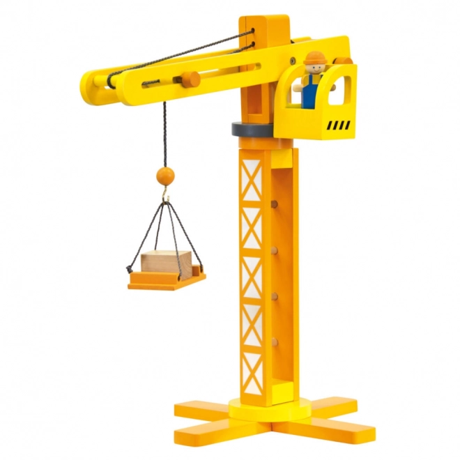 Wooden Crane with Accessories