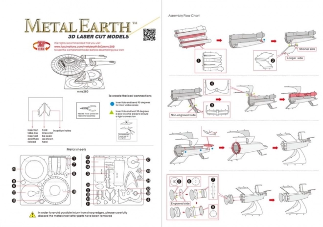 3D Metal Earth Puzzle Star Trek USS Enterprise