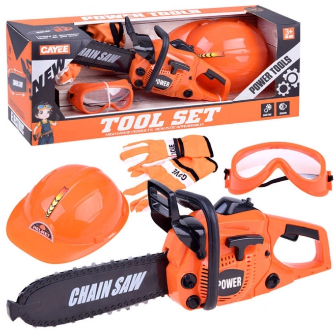 Little Lumberjack Play Set with Chainsaw and Accessories