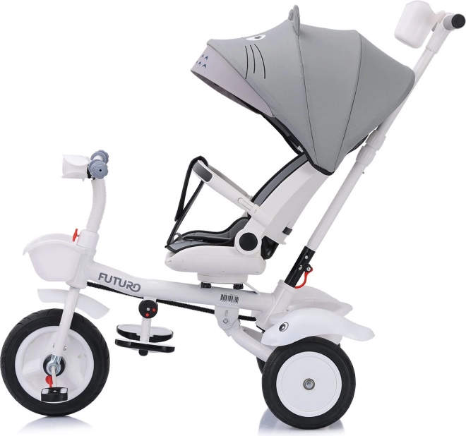 Chipolino 2-in-1 Tricycle With Canopy Grey