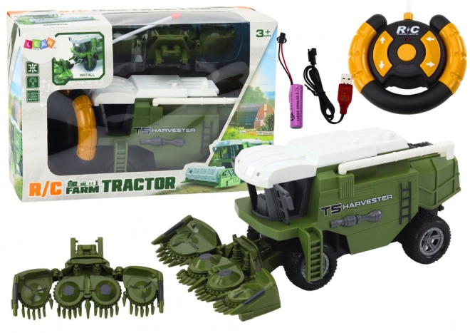 Remote Controlled Green Farm Harvester