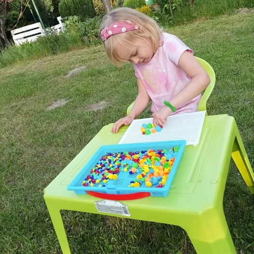 Mushroom Peg Board Puzzle