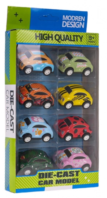 Set of 8 Wind-up Cars