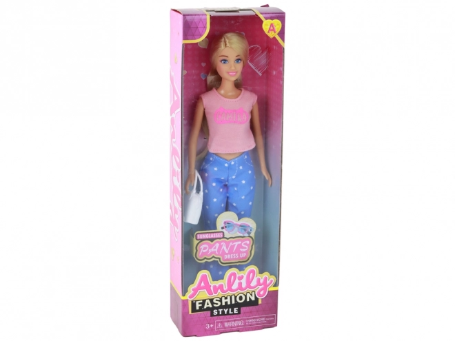 Anlily Doll with Long Blonde Hair and Fashion Accessories