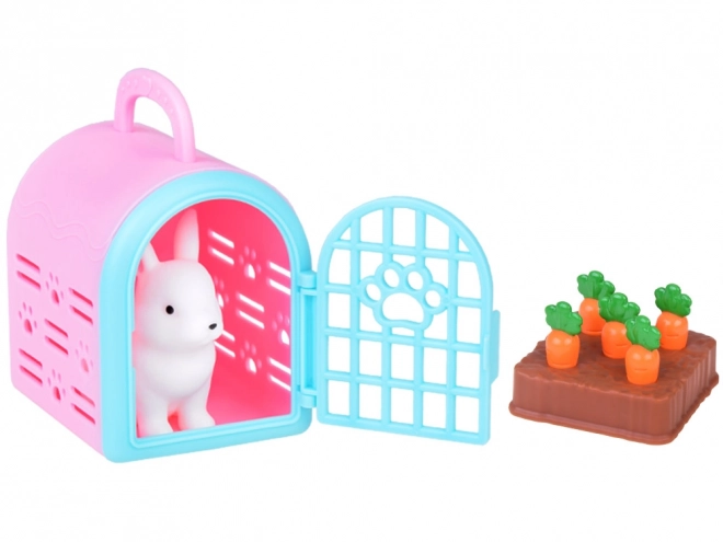 Foldable Pet House Playset with Figures