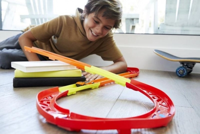 Set Costruzioni Hot Wheels Pista con Curve