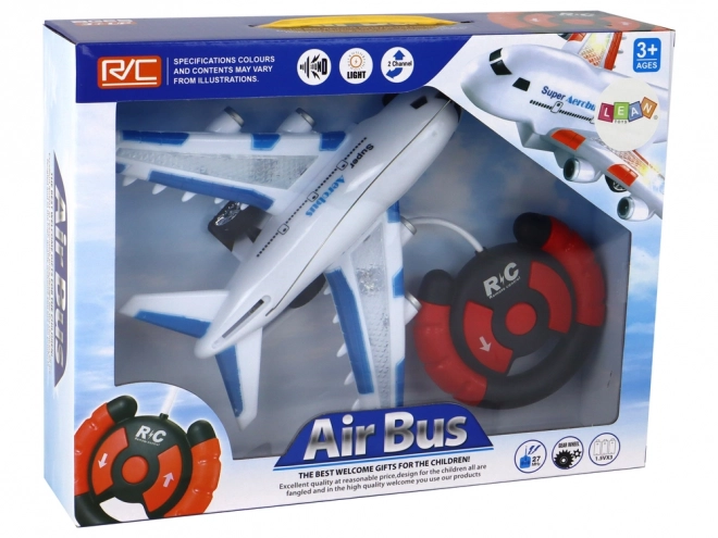 Remote Controlled White RC Aerobus with Sound and Lights